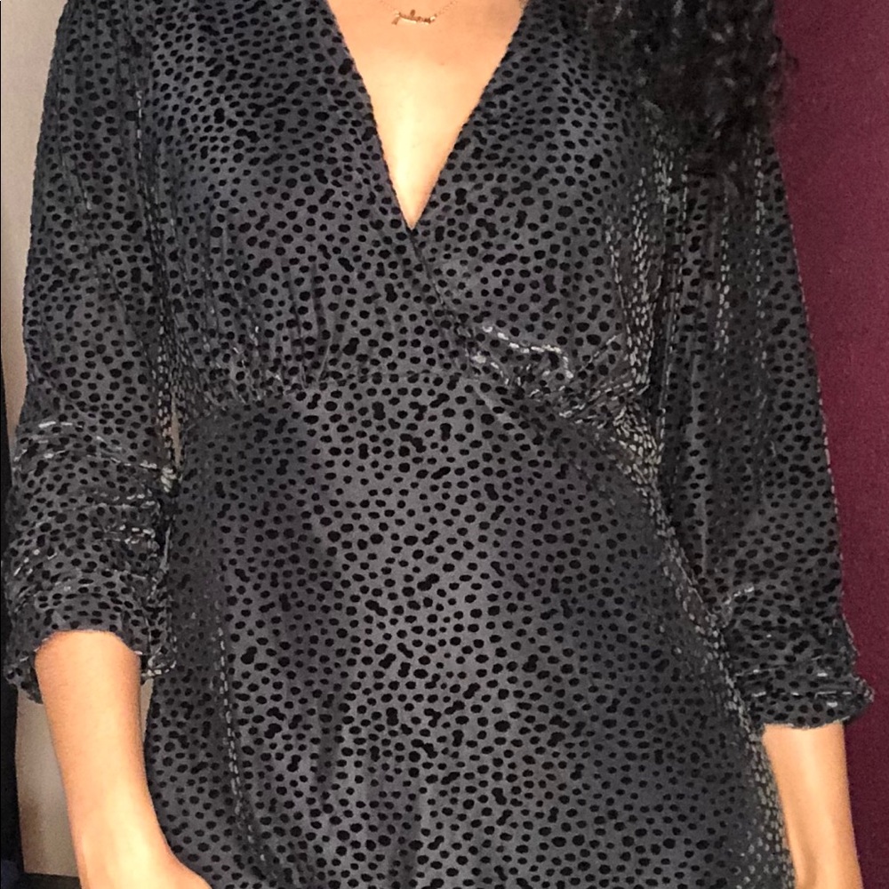 Forest Green Velvet Dress